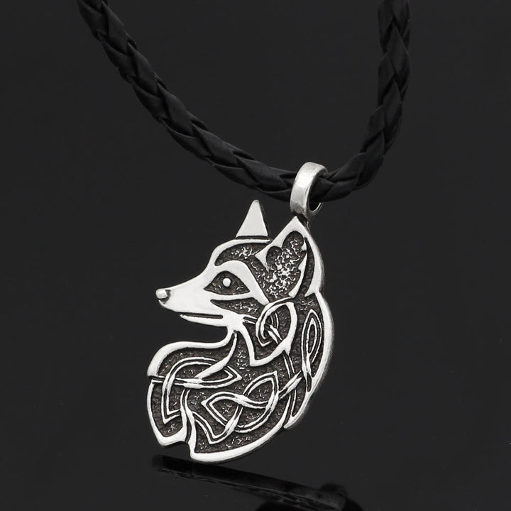  WorldNorse Celtic Wolf Head Statement Necklace - image 5