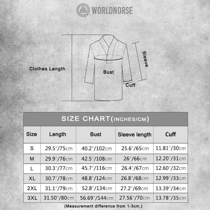 WorldNorse Runes Raven Eagle Graphic Costume Shirt