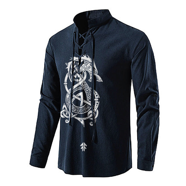 WorldNorse Norse Dragon Celtic Knot Costume Shirt
