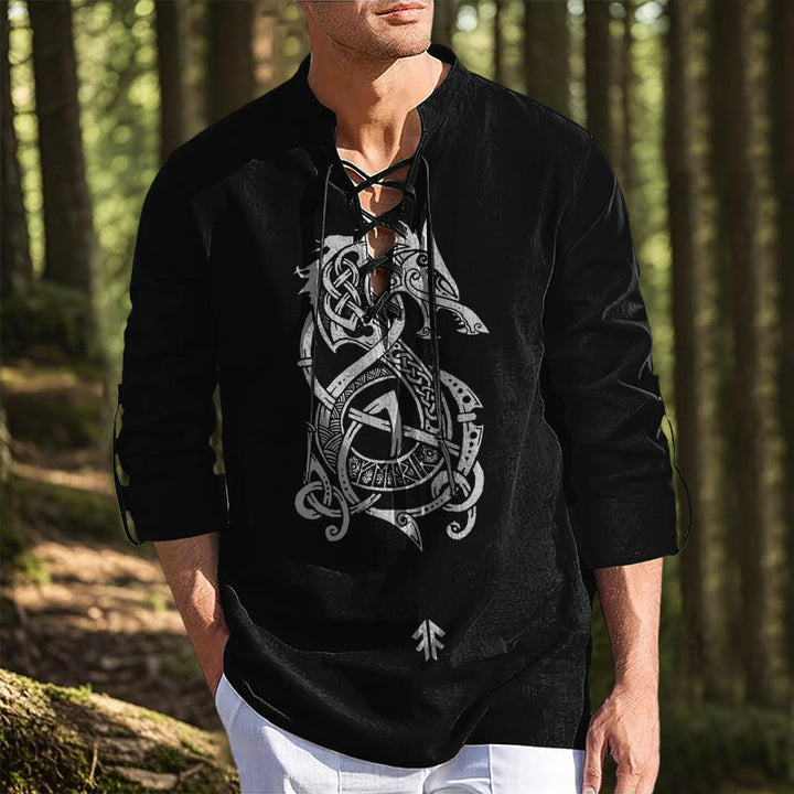 WorldNorse Norse Dragon Celtic Knot Costume Shirt