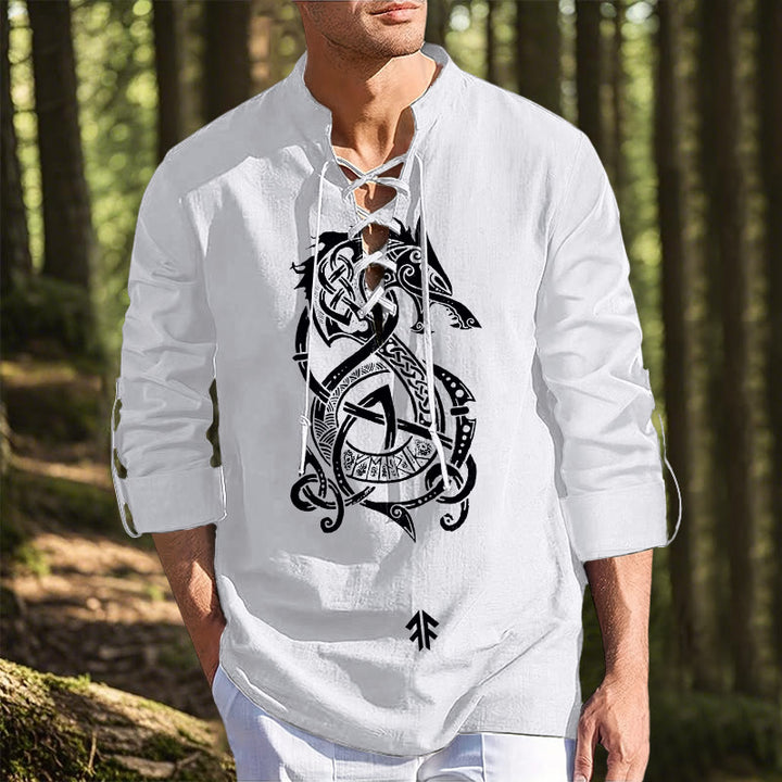 WorldNorse Norse Dragon Celtic Knot Costume Shirt