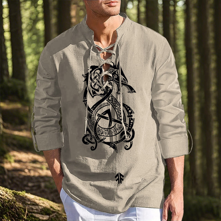WorldNorse Norse Dragon Celtic Knot Costume Shirt