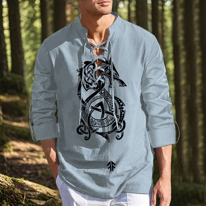WorldNorse Norse Dragon Celtic Knot Costume Shirt