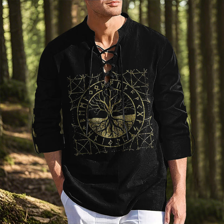 WorldNorse Tree of Life Runes Costume Shirt
