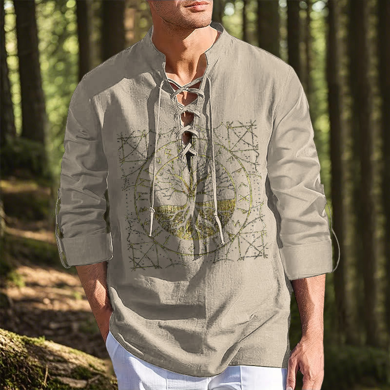 WorldNorse Tree of Life Runes Costume Shirt