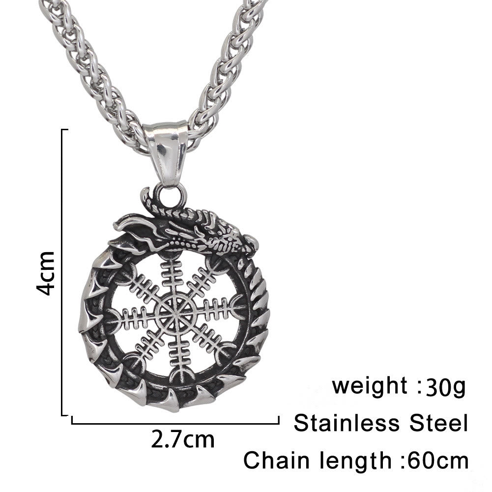 WorldNorse Norse Dragon  Helm of Awe Necklace - image 3