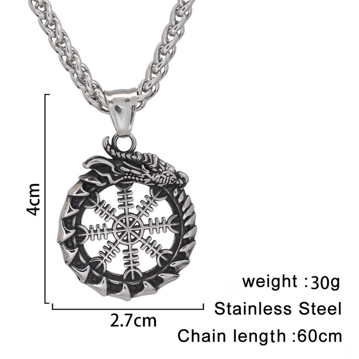 WorldNorse Norse Dragon  Helm of Awe Necklace - image 3