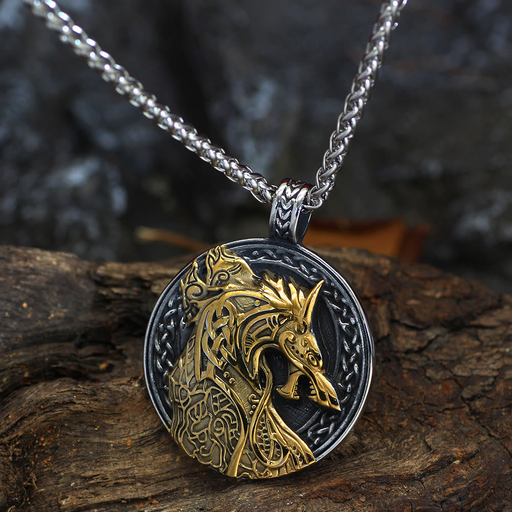 WorldNorse Jormungandr Celtic Knot Necklace - Jormungandr - image 0
