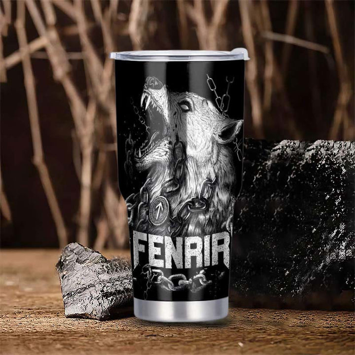 WorldNorse Viking Fenrir ls Bound By Chains Tumbler