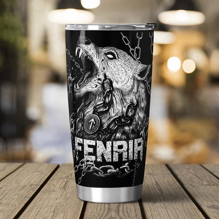 WorldNorse Viking Fenrir ls Bound By Chains Tumbler