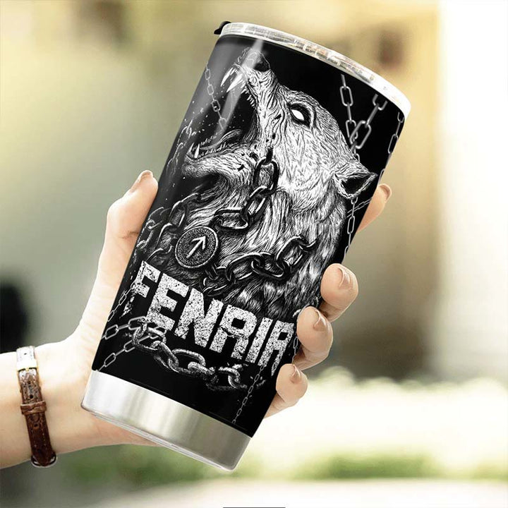 WorldNorse Viking Fenrir ls Bound By Chains Tumbler
