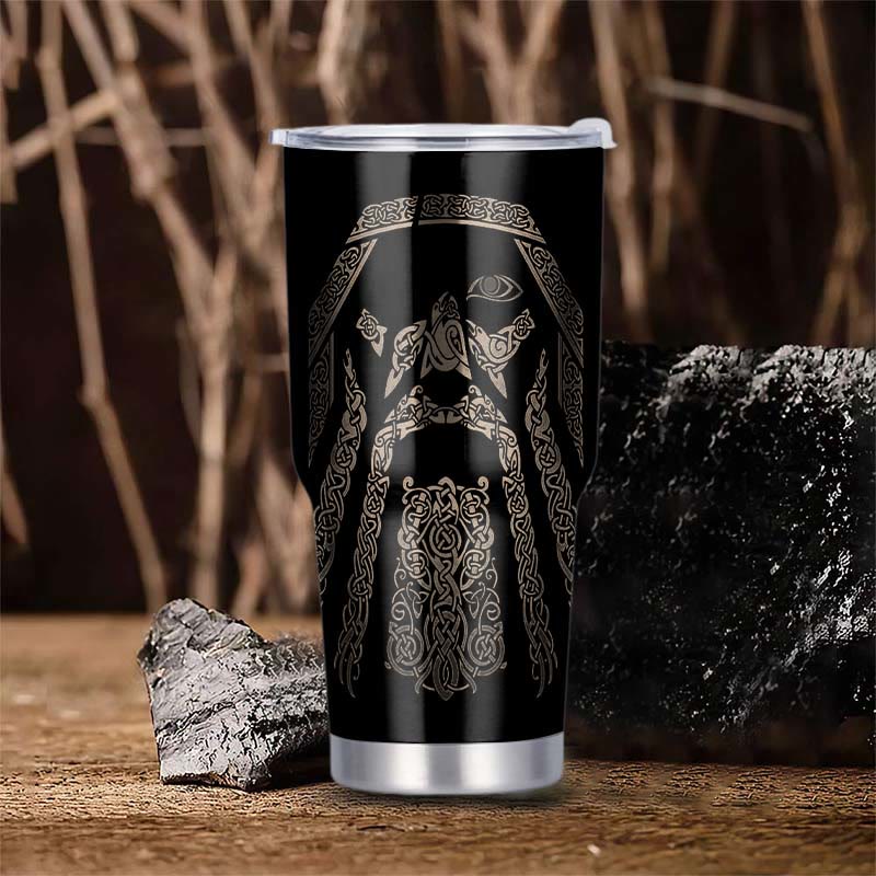 WorldNorse Beard Valhalla Norse Mythology Warrior Tumbler