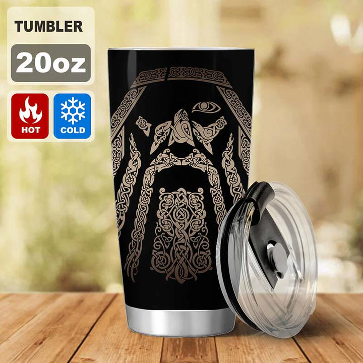 WorldNorse Beard Valhalla Norse Mythology Warrior Tumbler