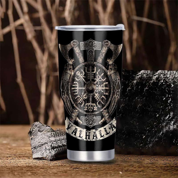 WorldNorse Beard Valhalla Norse Mythology Warrior Tumbler