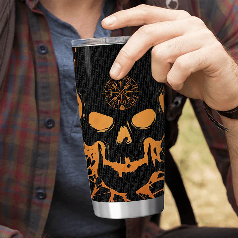 WorldNorse Vegvisir Warrior's Creed Valknut Tumbler