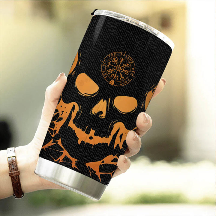 WorldNorse Vegvisir Warrior's Creed Valknut Tumbler