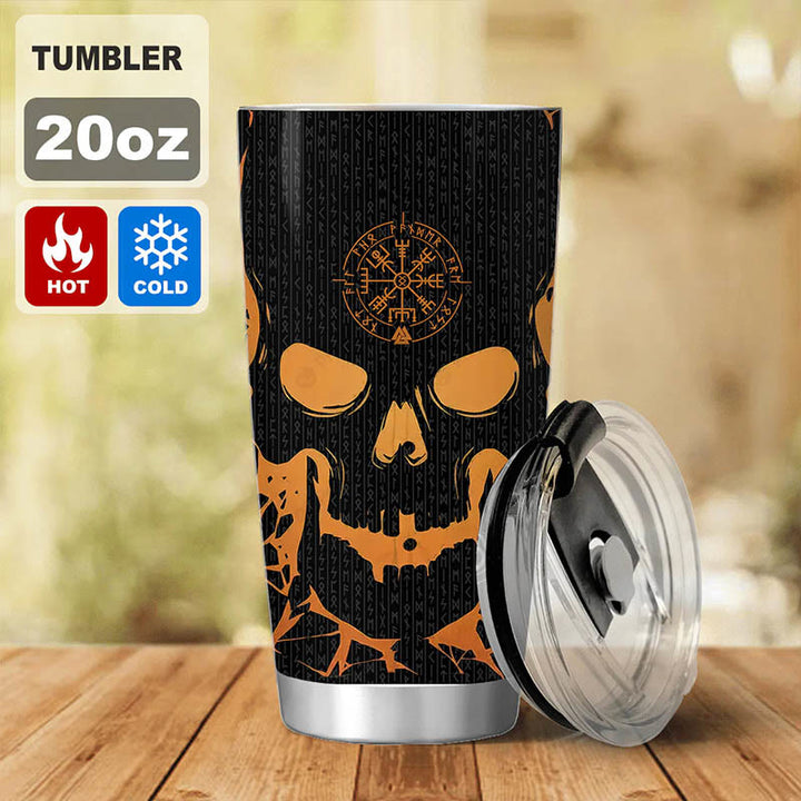 WorldNorse Vegvisir Warrior's Creed Valknut Tumbler