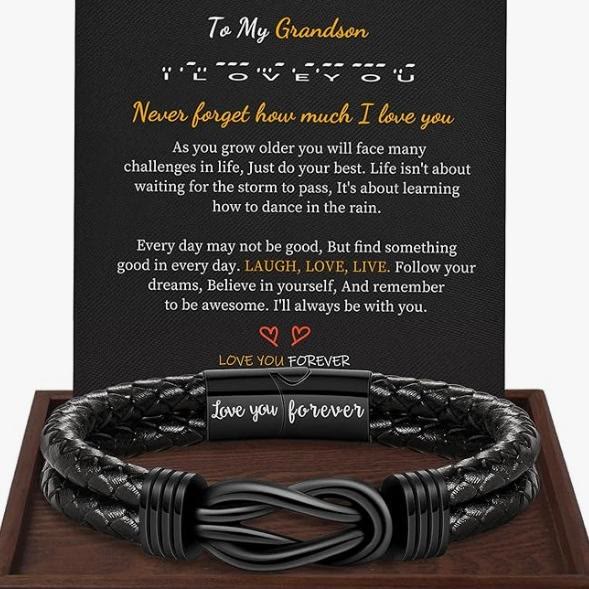WorldNorse Love You Forever Infinity Stainless Steel Knot Bracelet