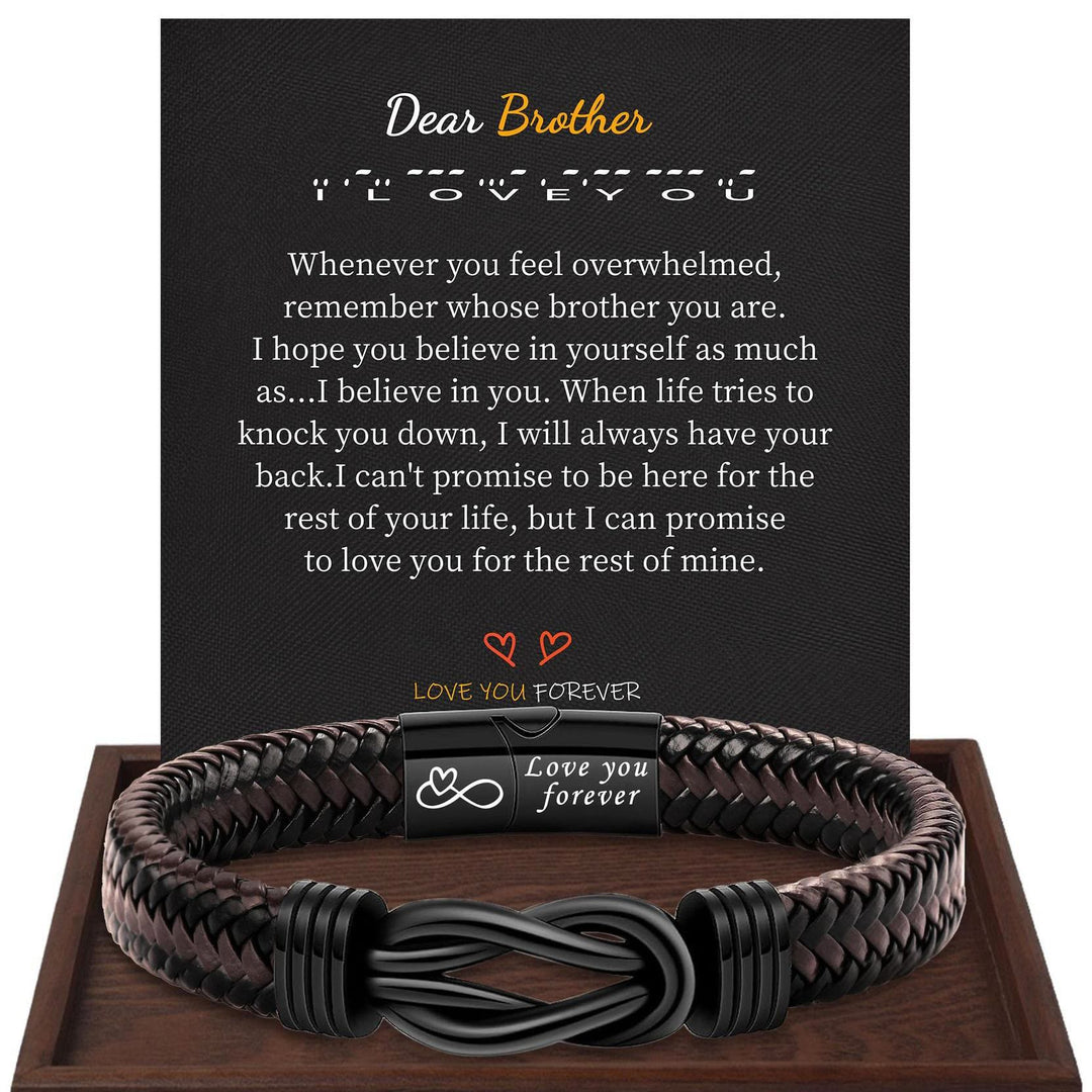 WorldNorse Love You Forever Infinity Stainless Steel Knot Bracelet