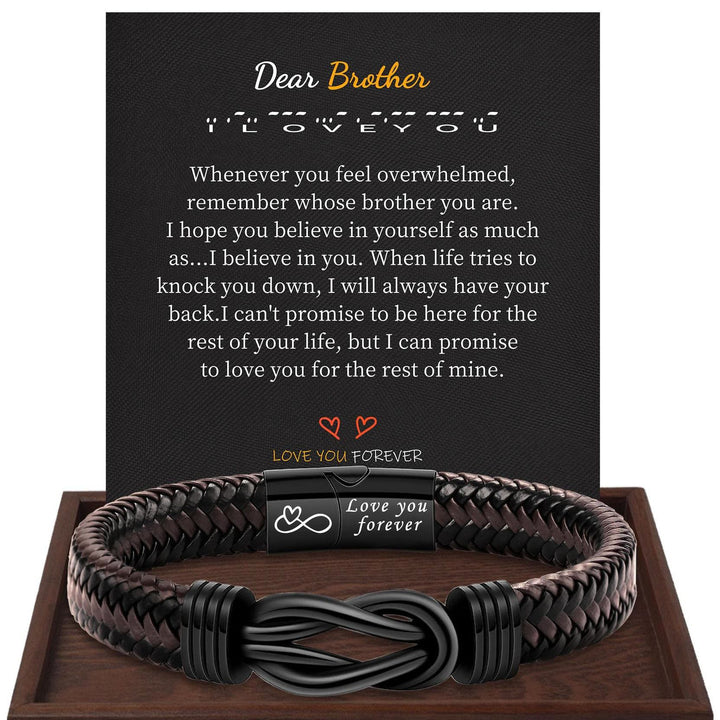 WorldNorse Love You Forever Infinity Stainless Steel Knot Bracelet