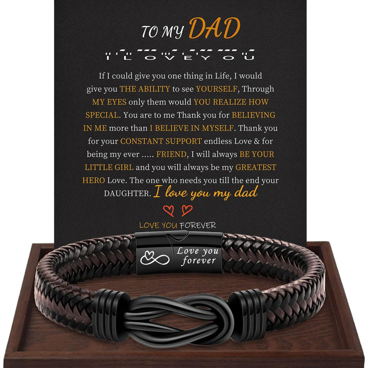 WorldNorse Love You Forever Infinity Stainless Steel Knot Bracelet