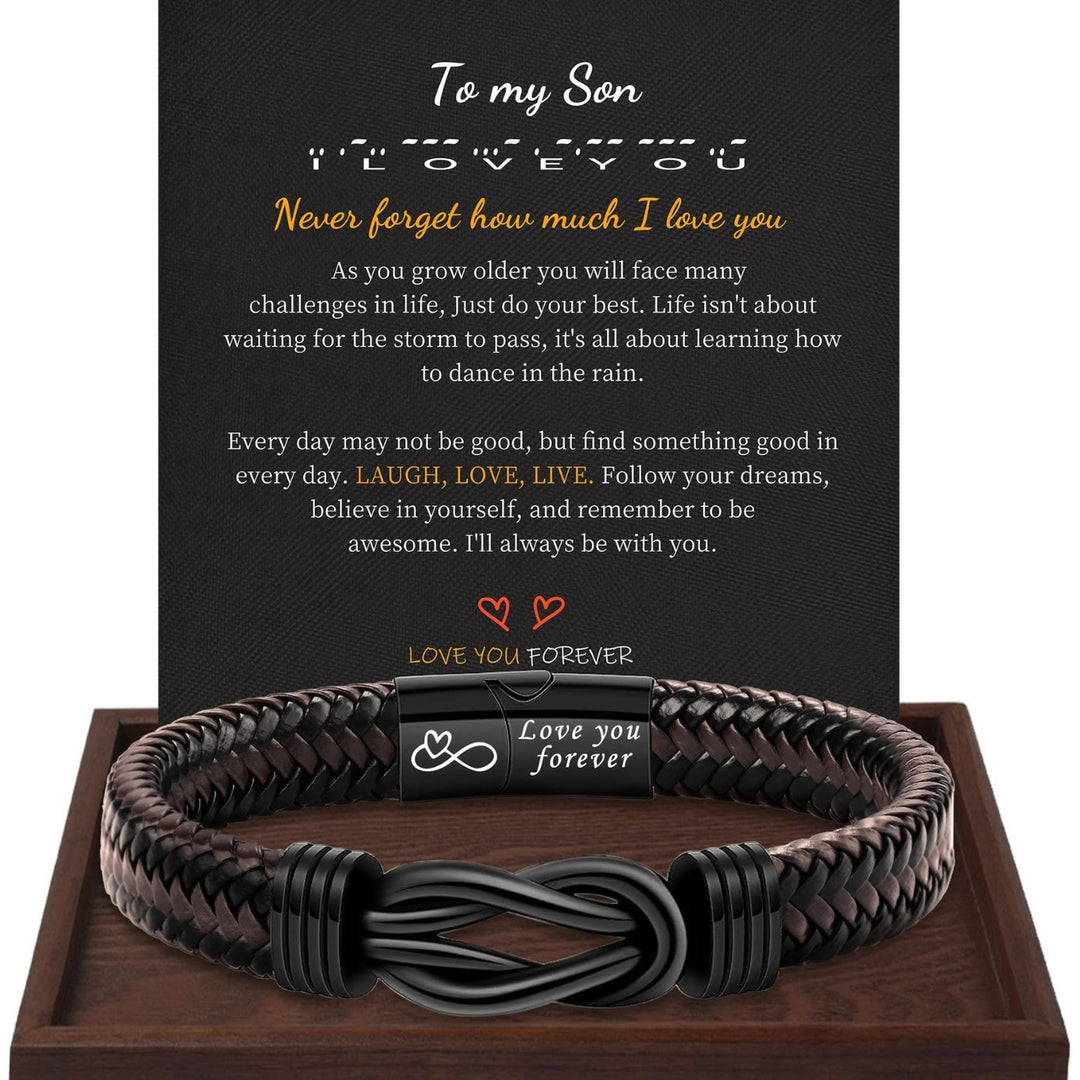 WorldNorse Love You Forever Infinity Stainless Steel Knot Bracelet