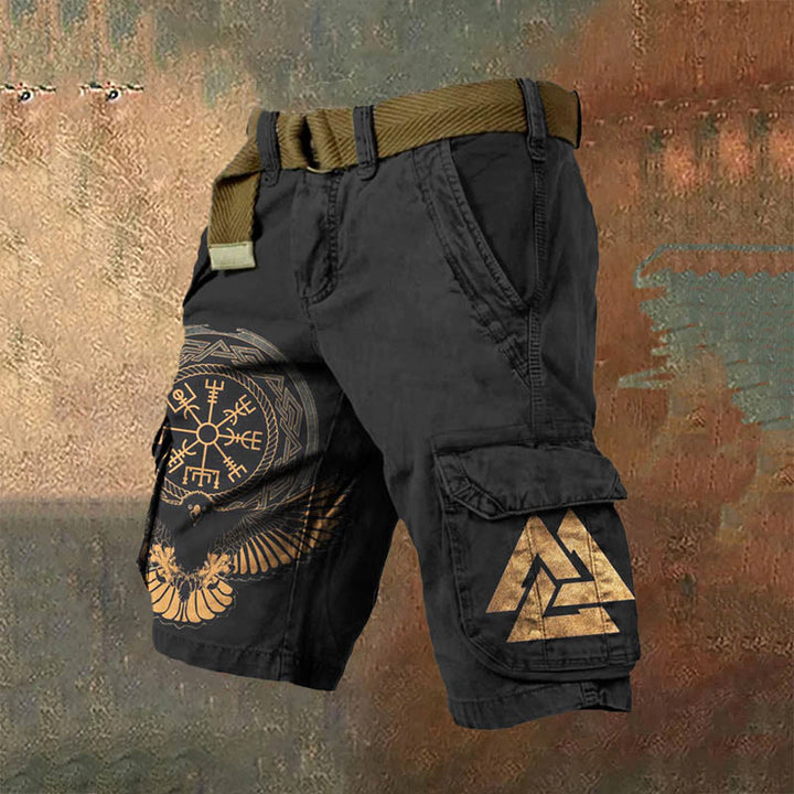 WorldNorse Valknut Vegvisir Cargo Shorts - US/UK/AU50，EU60 (5XL) - image 0