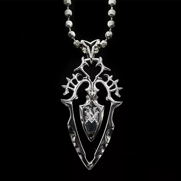 WorldNorse 925 Sterling Silver Gothic Spear Necklace - image 5