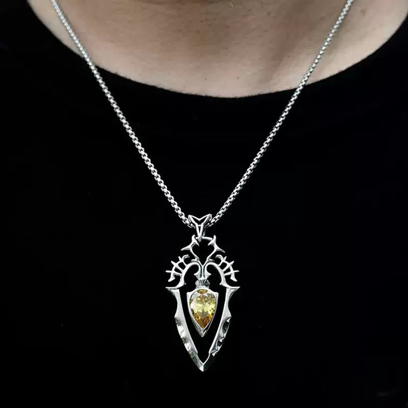 WorldNorse 925 Sterling Silver Gothic Spear Necklace - image 1