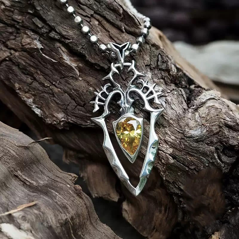 WorldNorse 925 Sterling Silver Gothic Spear Necklace - image 4