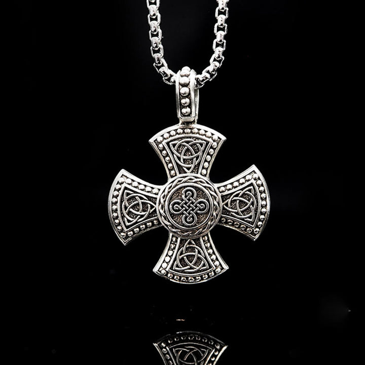 WorldNorse 925 Sterling Silver Triquetra Celtic Knot Necklace