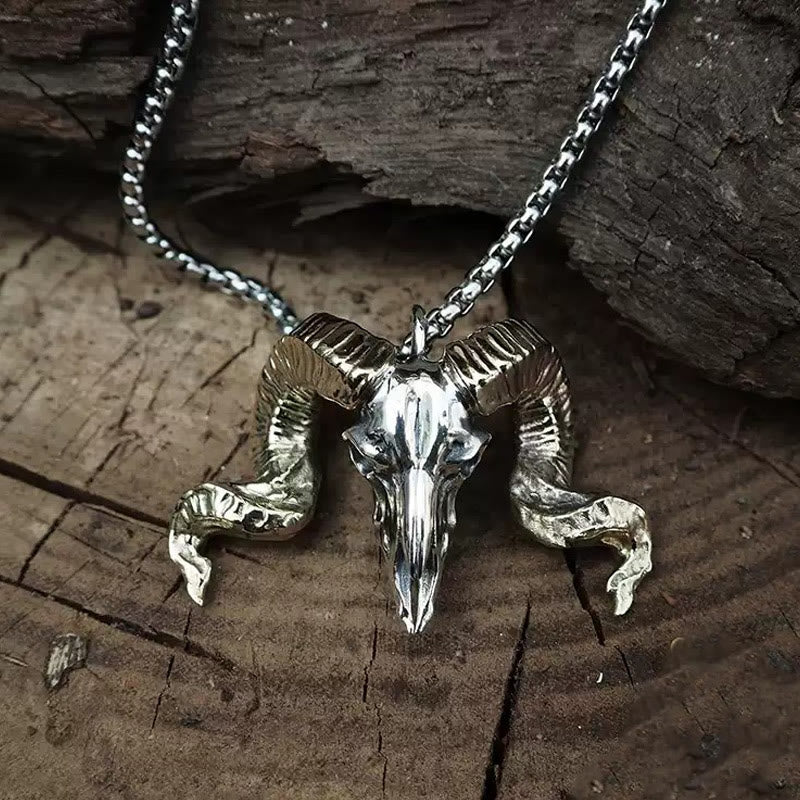 WorldNorse Handcrafted 925 Silver Sheep Head Necklace - image 6