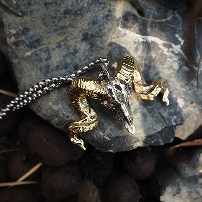 WorldNorse 925 Sterling Silver Sheep Head Necklace - image 5