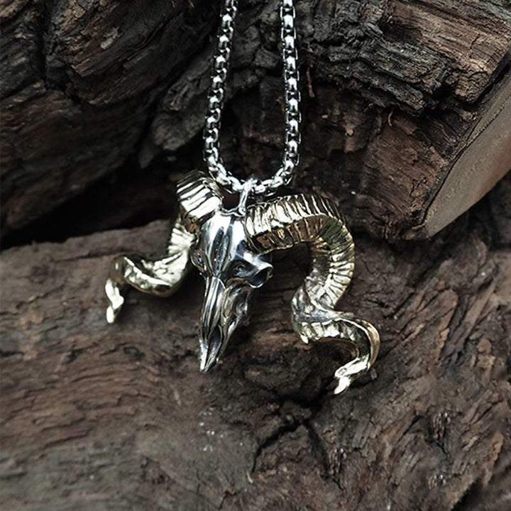 WorldNorse 925 Sterling Silver Sheep Head Necklace - image 4