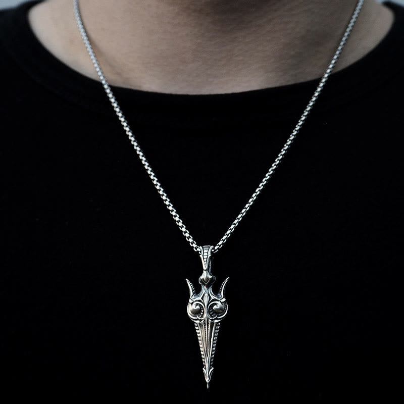 WorldNorse Handcrafted 925 Silver Eternal Gun Necklace - image 1