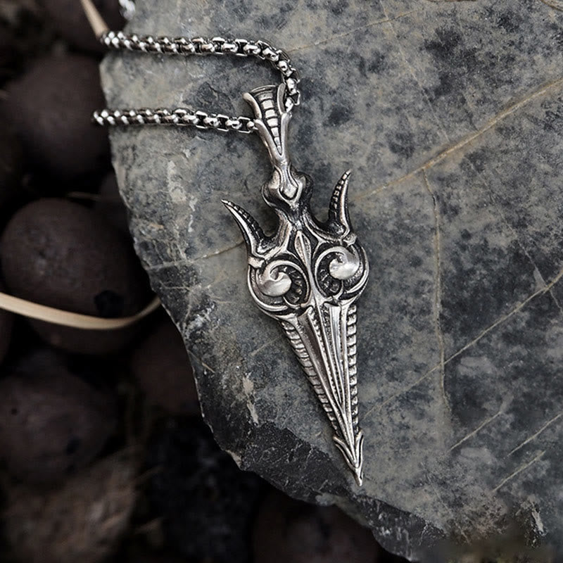 WorldNorse Handcrafted 925 Silver Eternal Gun Necklace - image 6