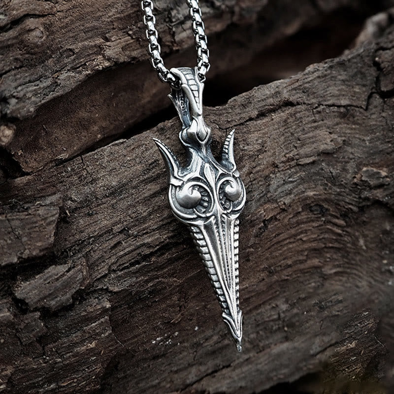WorldNorse Handcrafted 925 Silver Eternal Gun Necklace - image 5