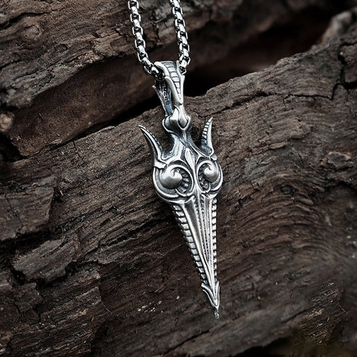 WorldNorse Handcrafted 925 Silver Eternal Gun Necklace - image 5
