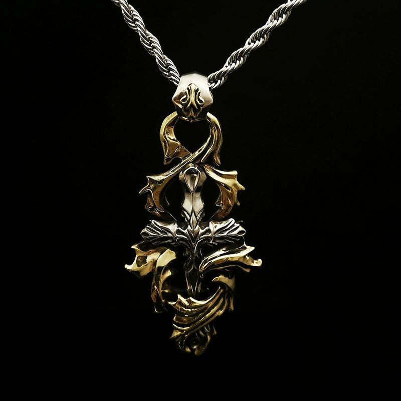 WorldNorse 925 Sterling Silver Garland Cross Necklace - Necklace - image 0