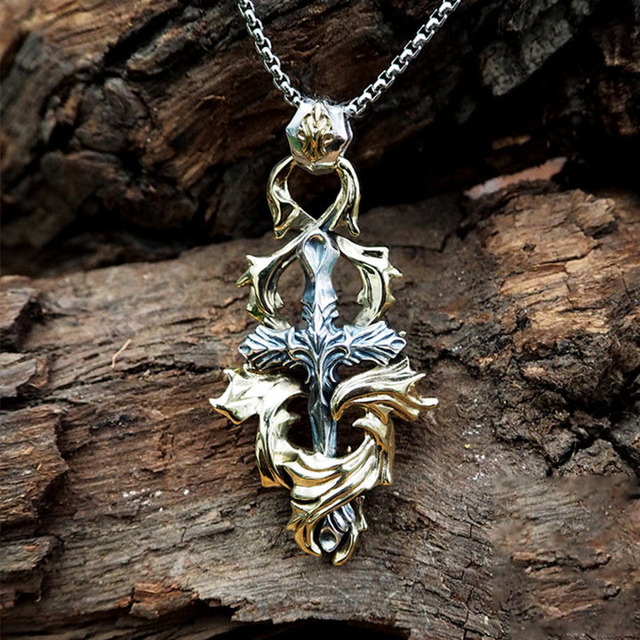 WorldNorse 925 Sterling Silver Garland Cross Necklace - image 6