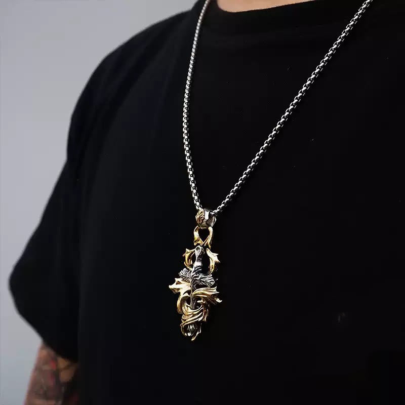 WorldNorse 925 Sterling Silver Garland Cross Necklace - image 3