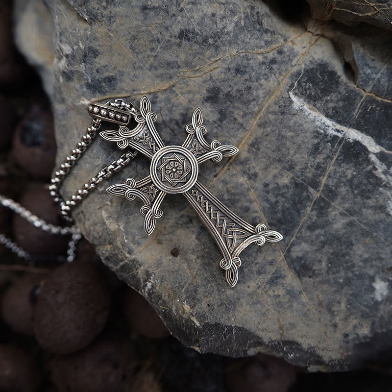 WorldNorse 925 Sterling Silver Triquetra Cross Necklace - image 6