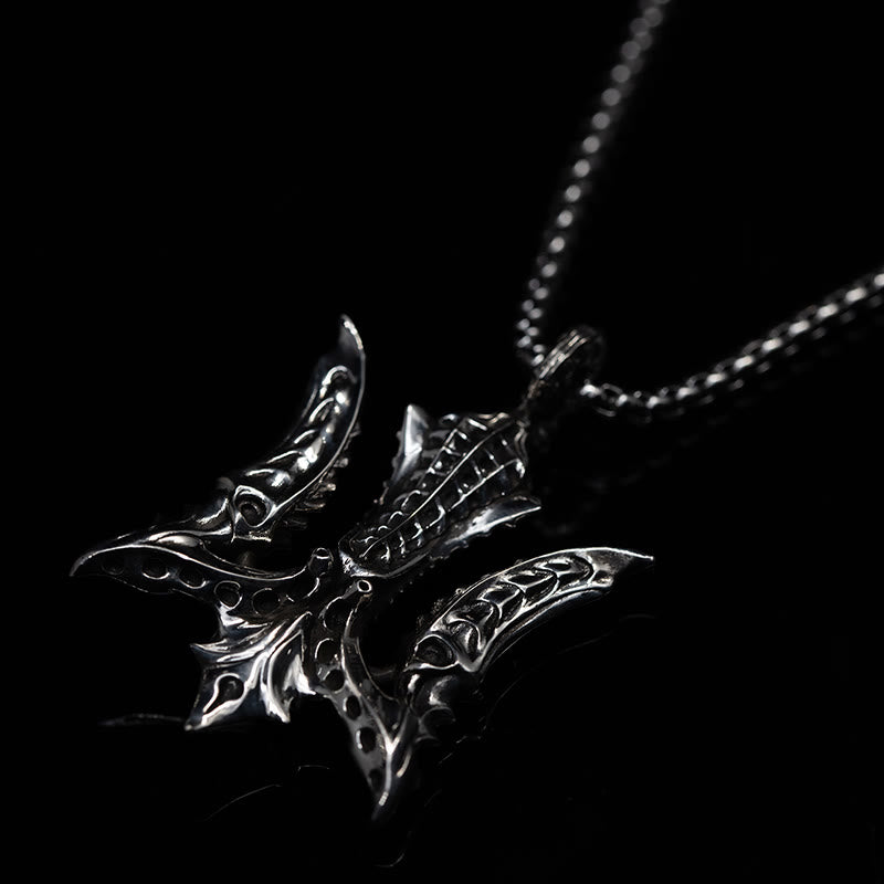 WorldNorse 925 Sterling Silver Celtic-inspired Trident Necklace - image 6