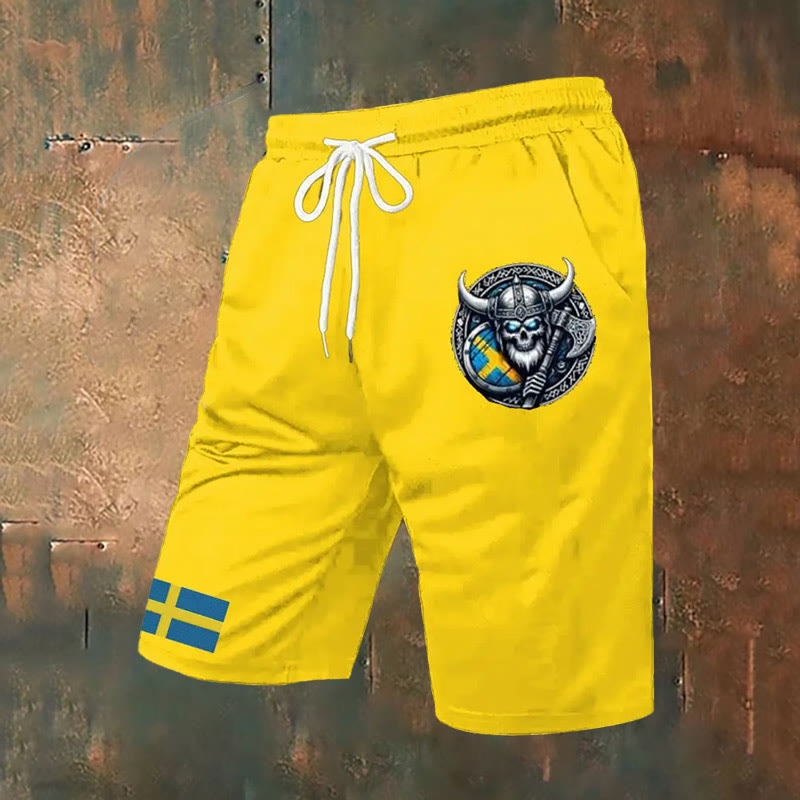 WorldNorse Viking Axe Casual Shorts