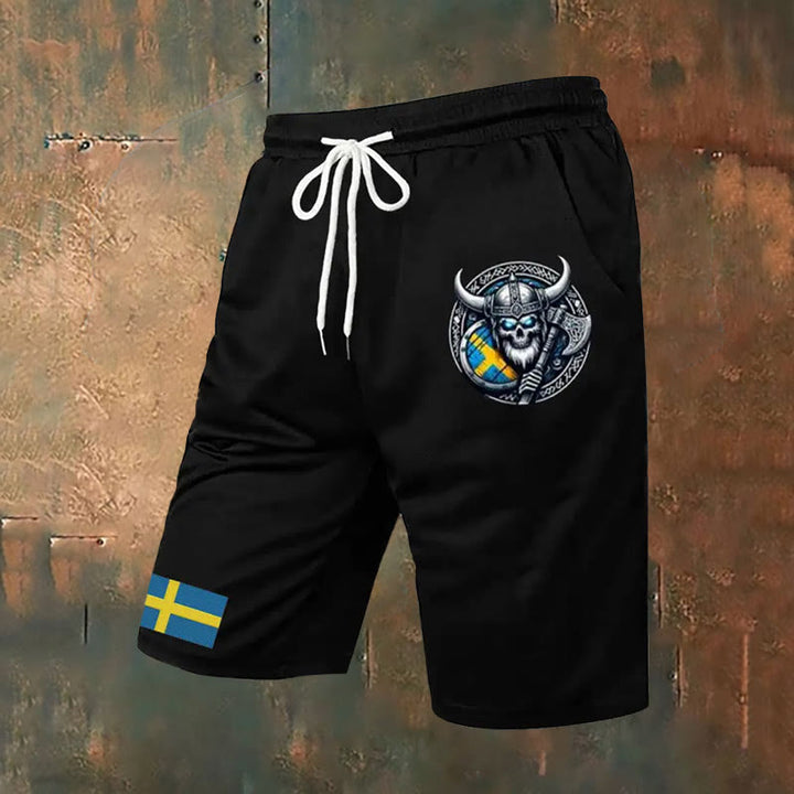 WorldNorse Viking Axe Casual Shorts
