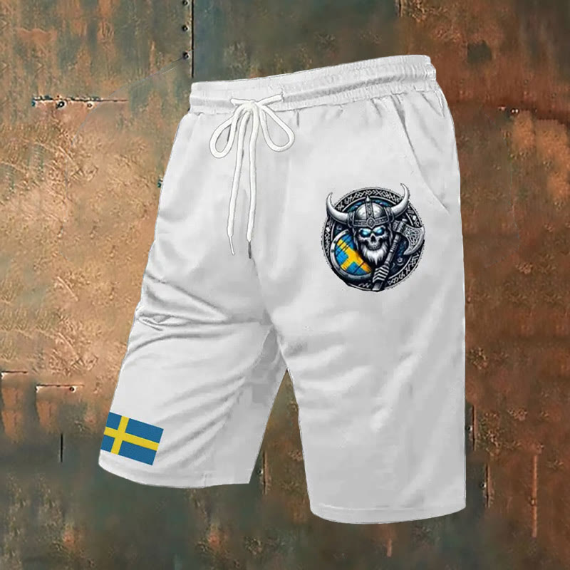 WorldNorse Viking Axe Casual Shorts
