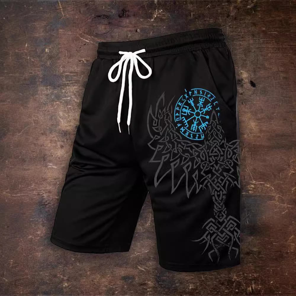 WorldNorse Vegvisir Raven Casual Shorts