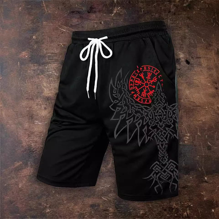 WorldNorse Vegvisir Raven Casual Shorts