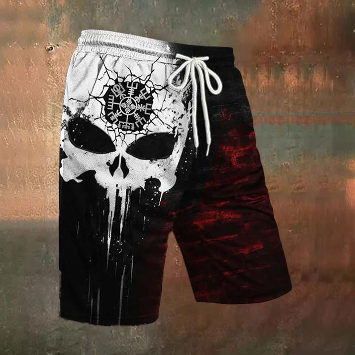 WorldNorse Vegvisir Empty Eyes Casual Shorts