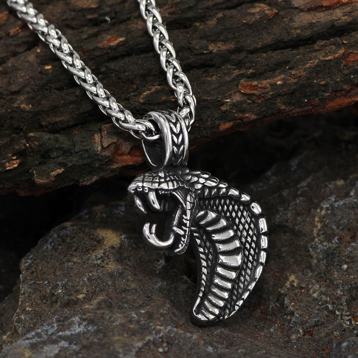 WorldNorse Gothic Snake Shape Necklace - image 2